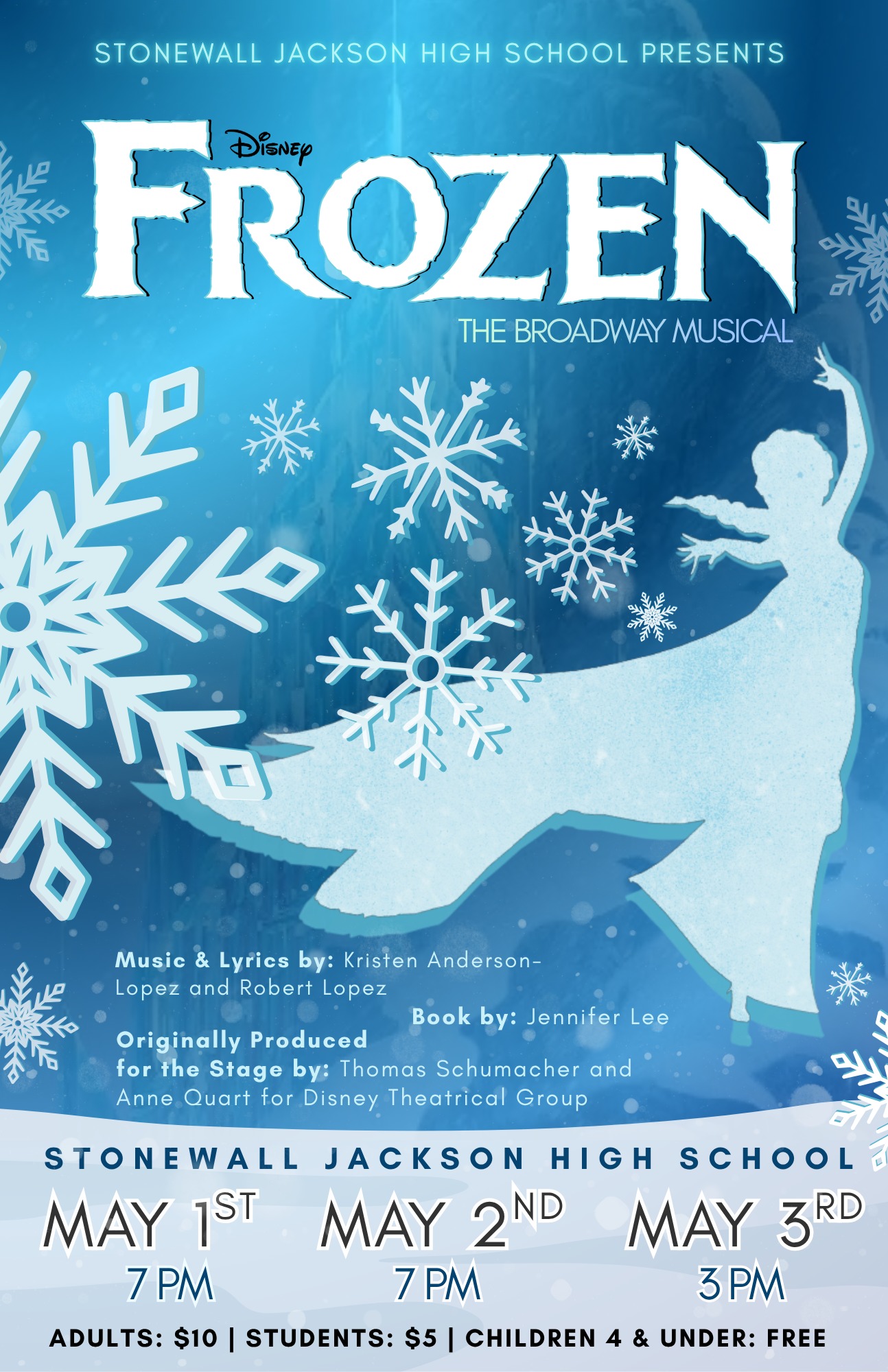 SJHS Has Three Performances of Frozen May 1-3